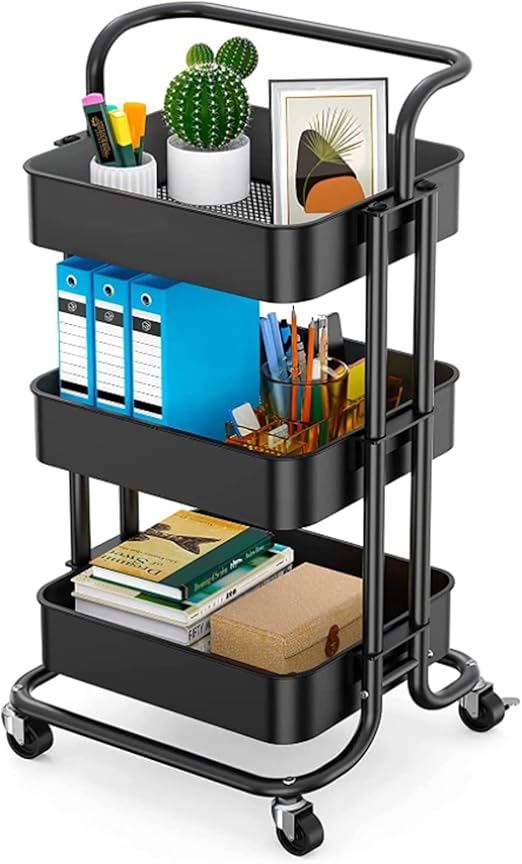 🛒✨ Rolling Storage Cart 🏠🌿 | Mobile Organizer 🚪📦💫