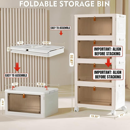 📦 Collapsible Storage Bins ✨ Stack & Save Space 🏡