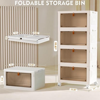 📦 Collapsible Storage Bins ✨ Stack & Save Space 🏡