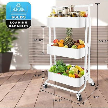 🛒✨ Rolling Storage Cart 🏠🌿 | Mobile Organizer 🚪📦💫