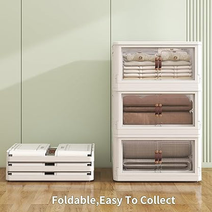 ✨Foldable Storage Box 🏠🧸 – Stackable & Collapsible 🌈🪄