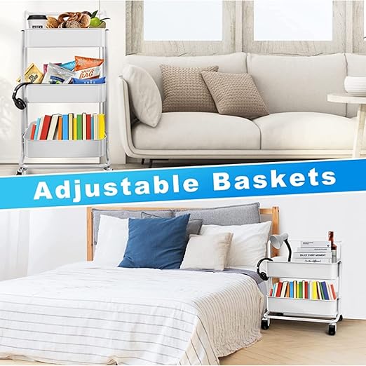 🛒✨ Rolling Storage Cart 🏠🌿 | Mobile Organizer 🚪📦💫