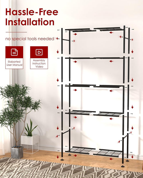 🏡 Multi-Layer Storage Shelf ✨ Space Organizer Rack 📦