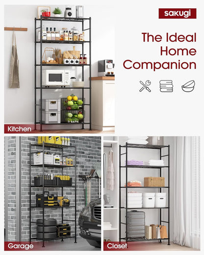 🏡 Multi-Layer Storage Shelf ✨ Space Organizer Rack 📦