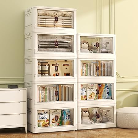 ✨Foldable Storage Box 🏠🧸 – Stackable & Collapsible 🌈🪄