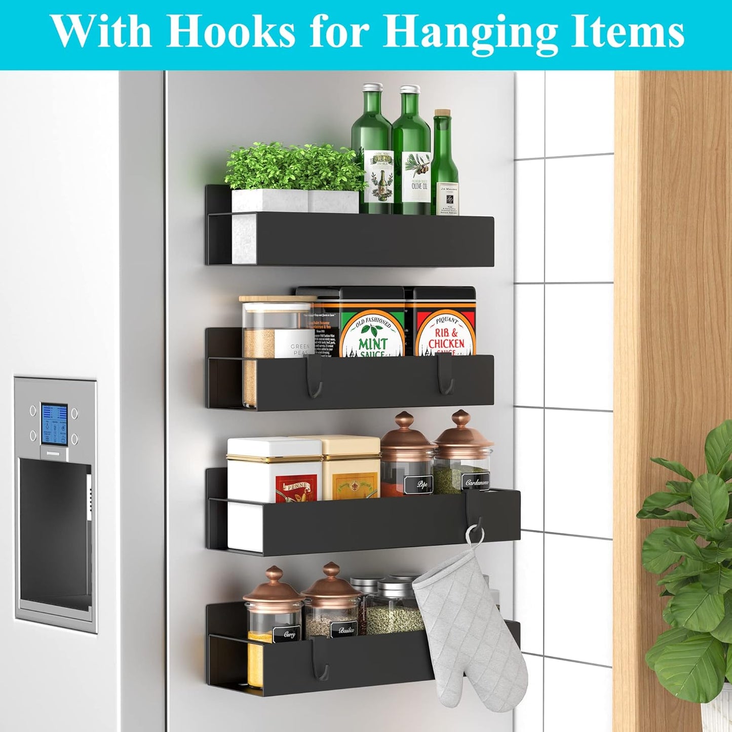 🧲 Magnetic Fridge Organizer 🌟 Space Saver 🥫✨